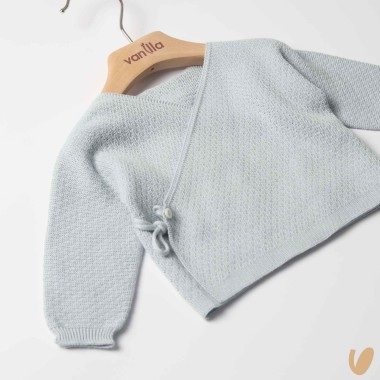 Cardigan incrociato in filo di cotone Maglia e Cardigan