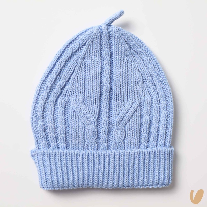 Cappello nascita in cotone organico Cappello e Guanti