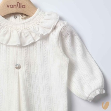 Tutina in cotone trafori Tutina