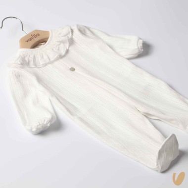 Tutina in cotone trafori Tutina