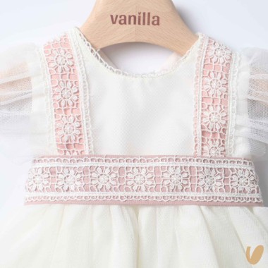 Abito elegante tulle Battesimo