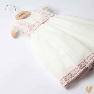 Abito elegante tulle Battesimo
