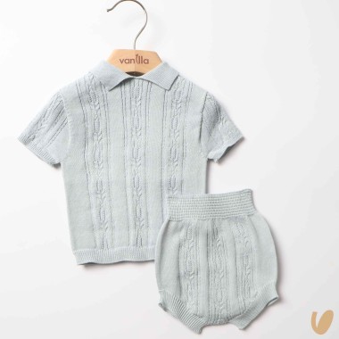 Polo e culotte cotone organico Completo e Pagliaccetto