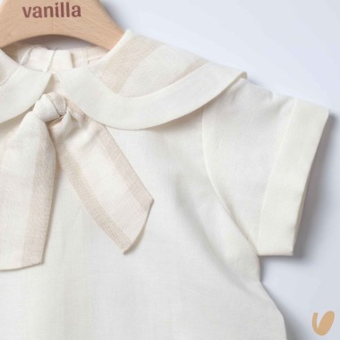 Completo marinaretto in lino Completo e Pagliaccetto