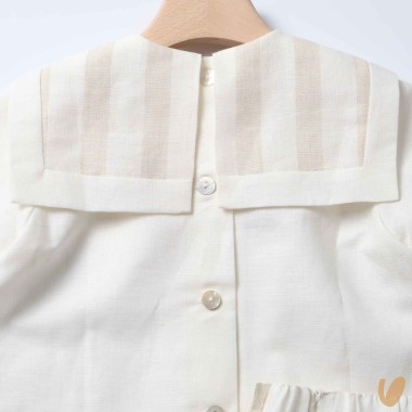 Completo marinaretto in lino Completo e Pagliaccetto