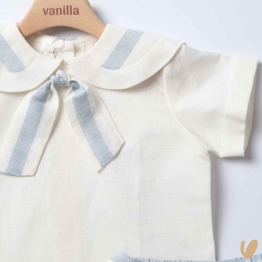 Completo marinaretto in lino Completo e Pagliaccetto