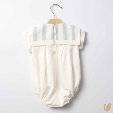 Pagliaccetto marinaretto in lino Completo e Pagliaccetto