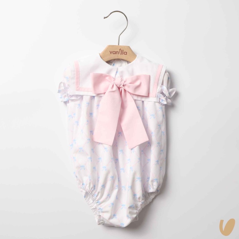 Pagliaccetto fiocchetti marinaretto Completo e Pagliaccetto