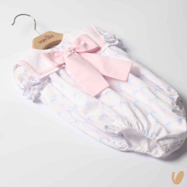 Pagliaccetto fiocchetti marinaretto Completo e Pagliaccetto