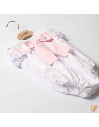 Pagliaccetto fiocchetti marinaretto Completo e Pagliaccetto