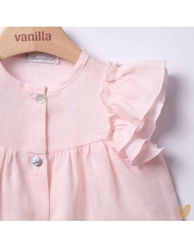 Completo Blusa in puro lino e short Completo e Pagliaccetto