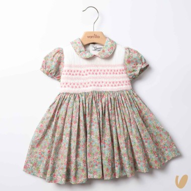 Abito punto smock ricamato Abito e Tute