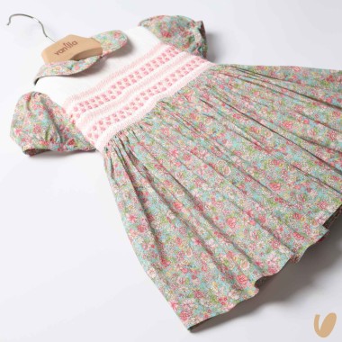 Abito punto smock ricamato Abito e Tute