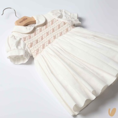 Abito punto smock ricamato Abito e Tute