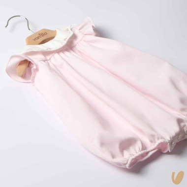 Pagliaccetto piquè ricamato a mano Completo e Pagliaccetto