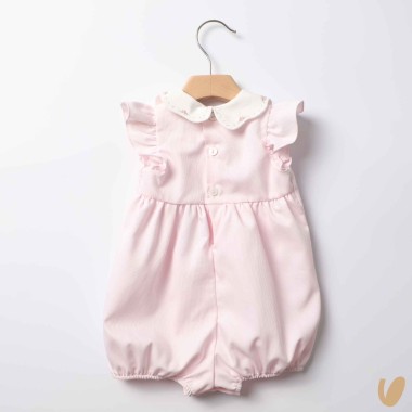 Pagliaccetto piquè ricamato a mano Completo e Pagliaccetto