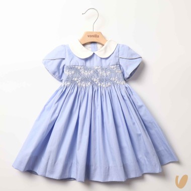 Abito in popeline punto smock Abito e Tuta