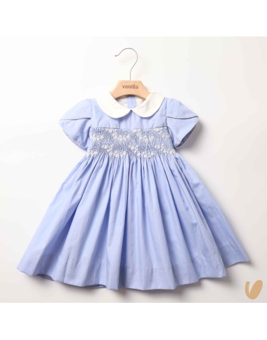 Dress in poplin smock point