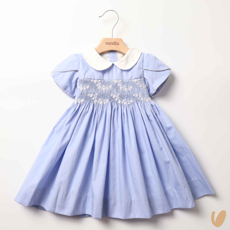 Abito in popeline punto smock Abito e Tuta