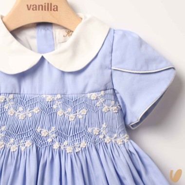 Abito in popeline punto smock Abito e Tuta