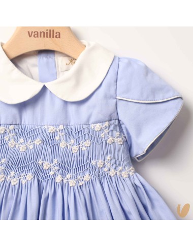 Dress in poplin smock point