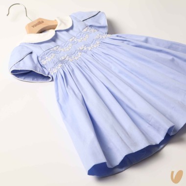 Abito in popeline punto smock Abito e Tuta