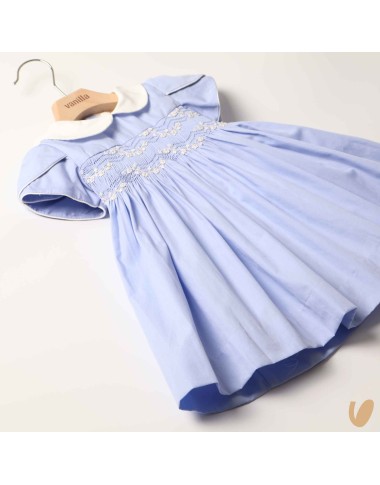 Dress in poplin smock point