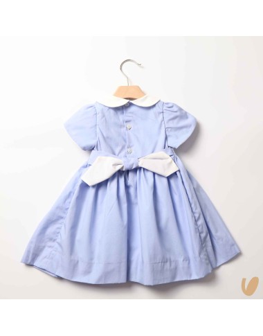 Dress in poplin smock point
