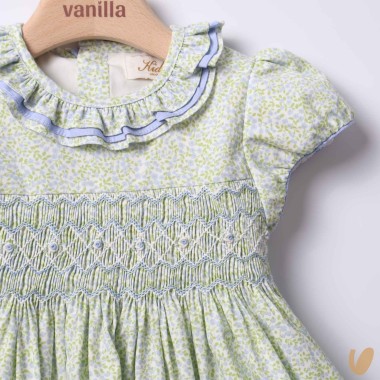 Abito in popeline punto smock Abito e Tuta