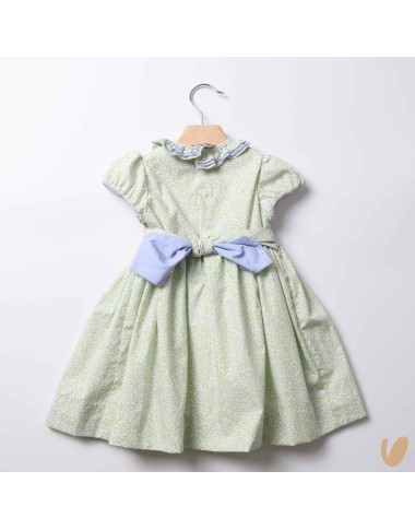 Dress in poplin smock point