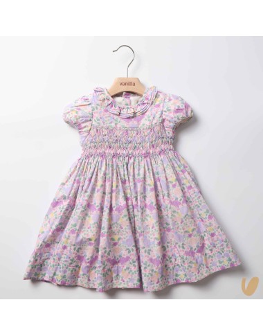 Dress in poplin smock point