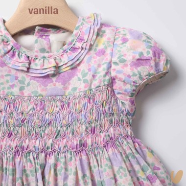 Abito in popeline punto smock Abito e Tuta