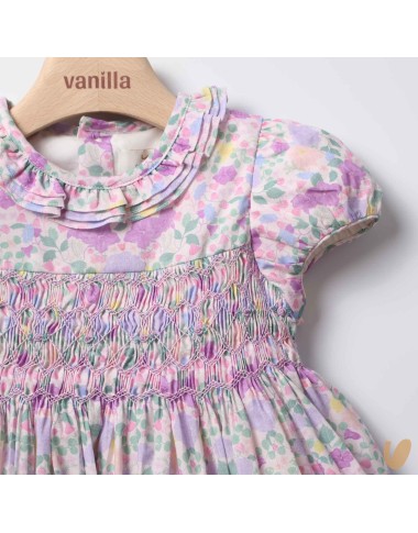 Dress in poplin smock point