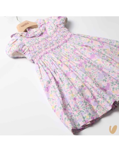 Dress in poplin smock point