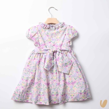 Abito in popeline punto smock Abito e Tuta