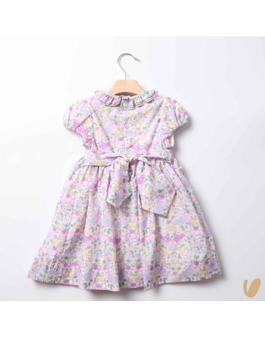 Dress in poplin smock point