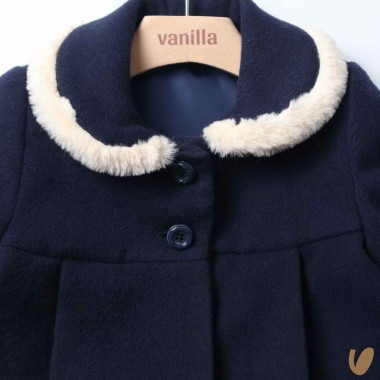 Cappotto con ecopelliccia Neonata 0/36