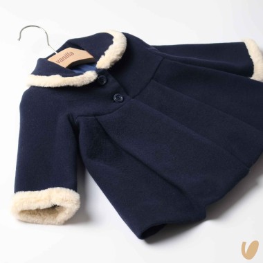 Cappotto con ecopelliccia Neonata 0/36