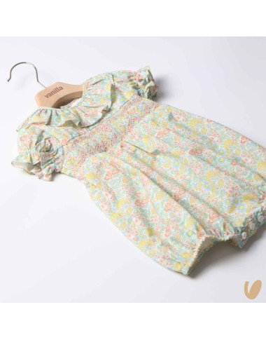 Pagliaccetto punto smock liberty Completo e Pagliaccetto