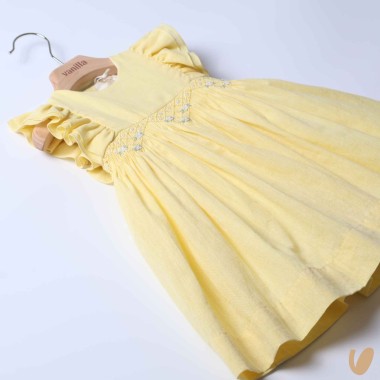 Abito punto smock In lino Abito e Tuta