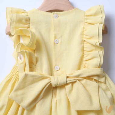 Abito punto smock In lino Abito e Tuta