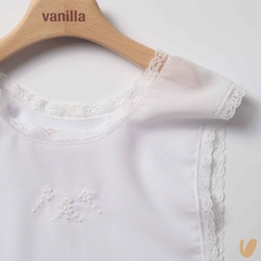 Camicia Battesimale seta ricamata a mano Accessori