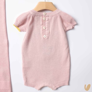 Completo nascita in seta e cotone alpachino Set Nascita e Uscita Clinica