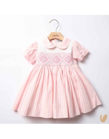 Embroidered Dot Dot Linen Dress