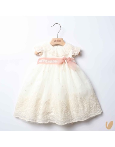 Macramé baptismal dress