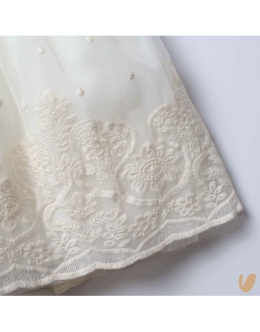 Macramé baptismal dress