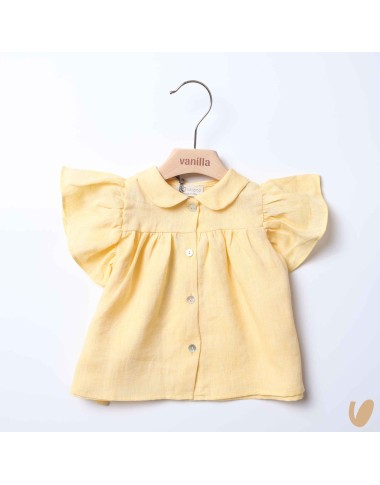 Pure linen blouse