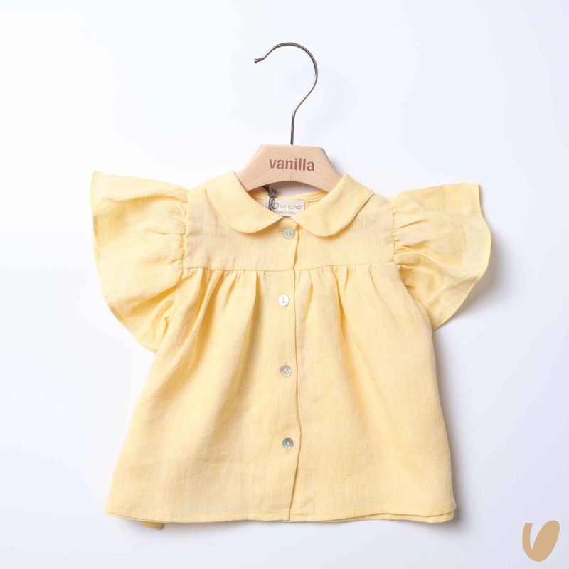 Blusa in puro lino Gonna e Shorts