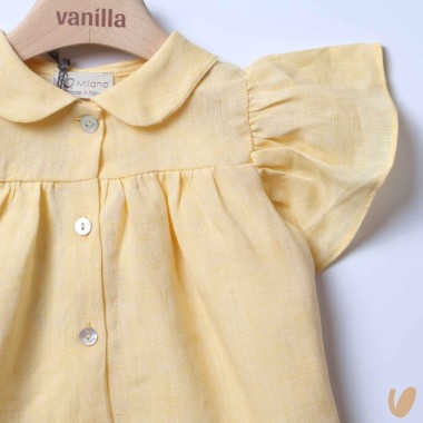 Blusa in puro lino Gonna e Shorts