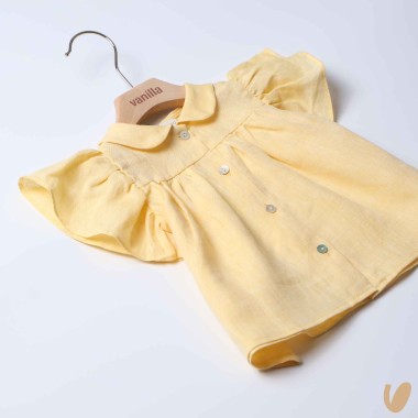 Blusa in puro lino Gonna e Shorts